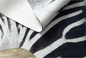 Kleden Wit Rugsx  Tapijt Kunstleer  Bydlęca, Zebra G5128-1 wit-zwar 100x150 cm