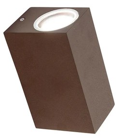 Set van 4 wandlampen roestbruin 2-lichts IP44 - Baleno