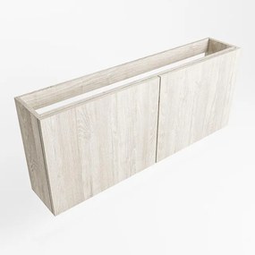 Mondiaz FOWY fonteinonderkast - 120x22x50cm - 2 deuren - push to open - softclose - Light Brown Grey FOWYTO120LBG2D