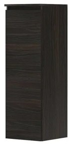 INK Badkamerkast - 35x37x106cm - 1 deur - links en rechtsdraaiend - greeploos - houten keerlijst - MFC Intens eiken 1257415