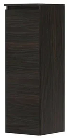 INK Badkamerkast - 35x37x106cm - 1 deur - links en rechtsdraaiend - greeploos - houten keerlijst - MFC Intens eiken 1257415