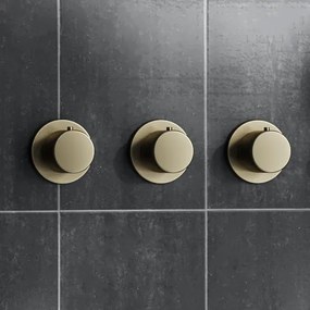 Saniclear Plus thermostaatkraan afbouwdeel geborsteld messing mat goud - nieuw