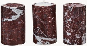 Waxinelichthouders Salmo van marmer, 3-delig