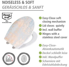 Wenko Embossed softclose toiletzitting Agate