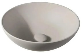 By Goof Waskom - opbouw - 38.5x13.8x38.5cm - Solid surface - Rond - Mat Beige JBS6350