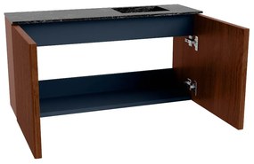 Mondiaz Joya DLux 80cm toiletmeubel ruby met wastafel faye rechts 1 kraangat lava