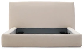 Kave Home Blok Luxe Bedframe Beige Stof 160x200 Cm