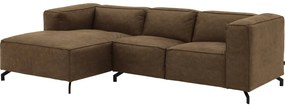 Goossens Bank Calvin groen, micro leer, 2-zits, modern design