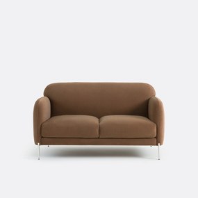 2-zits rechte bank in mat fluweel, PABLO