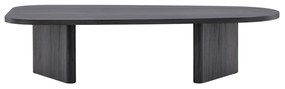 Organische Salontafel Zwart - 65 X 130cm.