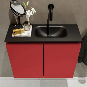 Mondiaz Ture 60cm toiletmeubel fire met wastafel urban rechts geen kraangat