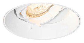 Moderne inbouwspot wit GU10 rond trimless - Oneon Modern GU10 Binnenverlichting Lamp
