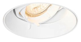 Set van 6 Moderne inbouwspot wit GU10 rond trimless - Oneon GU10 Binnenverlichting Lamp