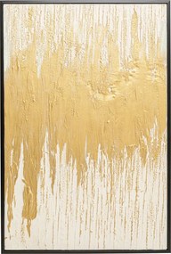 Kare Design Abstract White Schilderij Goud Wit