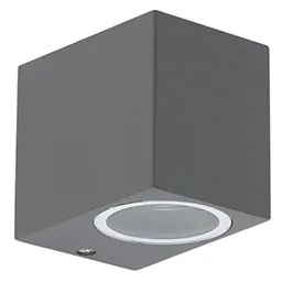 Set van 2 moderne wandlampen donkergrijs IP44 - Baleno