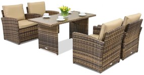 Monaco Premium 4 Garden Point tuinmeubelen bruin