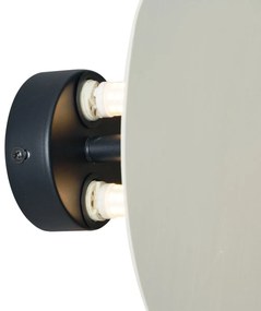 Design wandlamp beige organisch 20 cm 2-lichts - Pulley Design G9 Scandinavisch Binnenverlichting Lamp