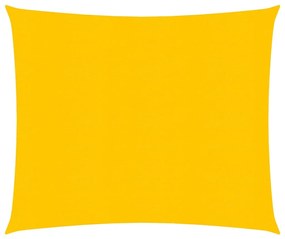 vidaXL Zonnezeil 160 g/m² 2x2 m HDPE geel