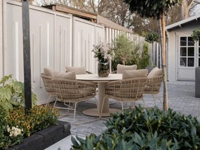 + 10% kassakorting | Diningset Intenso | 6 personen | Tuinset travertin | 7-delig | Kees Smit Tuinmeubelen