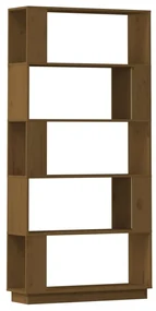 vidaXL Boekenkast/kamerscherm 80x25x163,5 cm grenenhout honingbruin