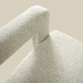 Japandi Fauteuil Beige Stof