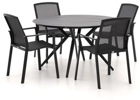 Bellagio Dranera/Sora ø 127cm dining tuinset 5-delig stapelbaar