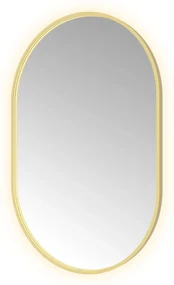 Hotbath &More Oval spiegel ovaal 80x120cm geborsteld messing PVD