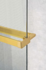 Sapho Shelf handdoekhouder en planchet voor douchewand goud mat