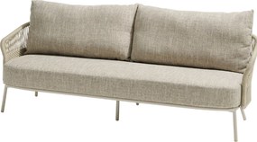 4 Seasons Outdoor Corfu 3-zits loungebank Linnen Loungebank beige weerbestendig