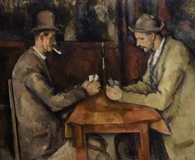 Cezanne, Paul - Kunstreproductie The Card Players, 1893-96, (40 x 35 cm)