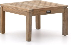 Bijzettafel tuin ROUGH | Vierkant | Tuintafel Teakhout | 60x60cm | Kees Smit Tuinmeubelen