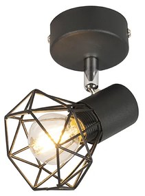 Smart Spot / Opbouwspot / Plafondspot zwart draai- en kantelbaar incl. Wifi P45 - Mosh Modern E14 rond Binnenverlichting Lamp