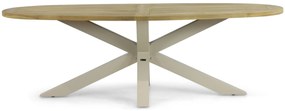 Tuinset 6 personen 240 cm Kunststof Taupe Lifestyle Garden Furniture Salina/Brookline