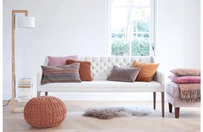 Goossens Eetkamerbank Pearl, Met ronde arm, lage rug 182 cm breed