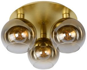 Lucide Marius plafondlamp 50cm 3x E27 goud mat