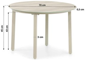 Stoel en Bank Loungeset 5 personen Aluminium/rope Taupe  Lifestyle Garden Furniture Biagio