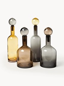 Mondgeblazen decoratieve flessen Bubbles, 4-delig