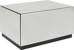 Salontafel Met Spiegelglas - 80 X 60cm.