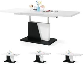 Mazzoni GRAND NOIR wit / zwart, salontafel
