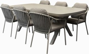 Sandora Vespera dining tuinset 220x100xH74 cm latte