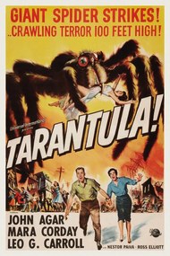 Kunstreproductie Tarantula (Vintage Cinema / Retro Movie Theatre Poster / Horror & Sci-Fi), (26.7 x 40 cm)