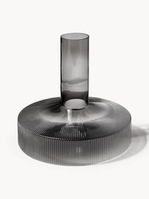 Mondgeblazen decanter Ripple met groefreliëf, 1.1 L
