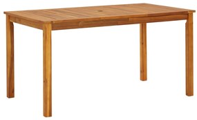 vidaXL Tuintafel 140x80x74 cm massief acaciahout