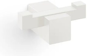 Zack Carvo Handdoekhaak - 7x3cm - dubbel - wit 40814