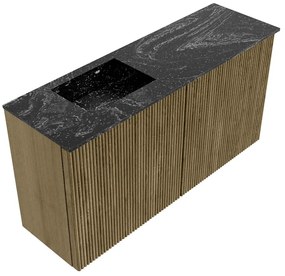 Mondiaz Joya DLux 80cm toiletmeubel dusk met wastafel faye links 1 kraangat lava