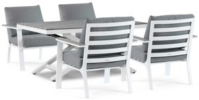 Loungeset 4 personen Aluminium Wit  Lifestyle Garden Furniture Palazzo