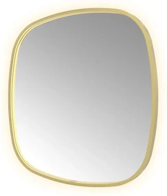 Hotbath &More Contour spiegel deens ovaal 80x80cm geborsteld messing PVD
