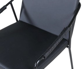 Jörn Eetkamerstoel - Mattias - Zwart - PU-Leer - Jörn