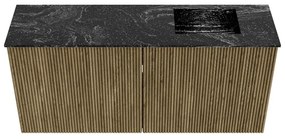 Mondiaz Joya DLux 90cm toiletmeubel dusk met wastafel faye rechts zonder kraangat lava