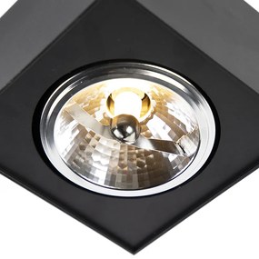 Design opbouwspot zwart draai- en kantelbaar - Kaya